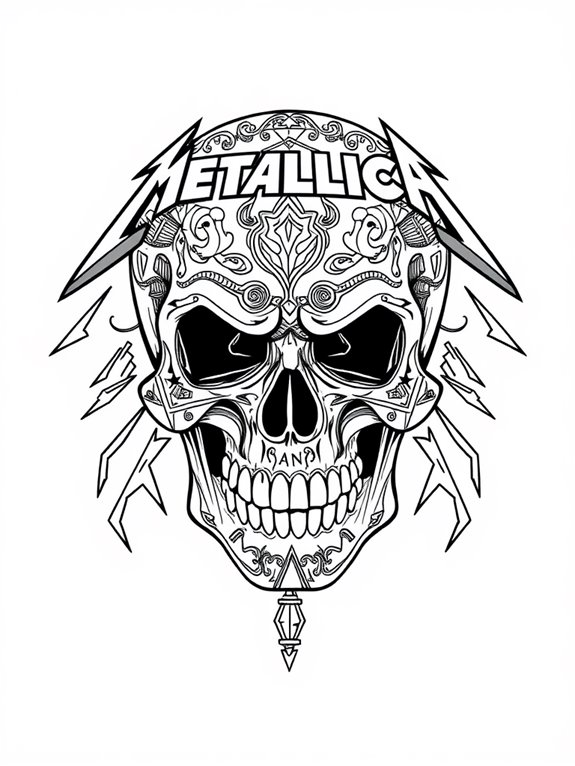 10 Free Metallica Coloring Pages For Rock Fans To Print And Enjoy