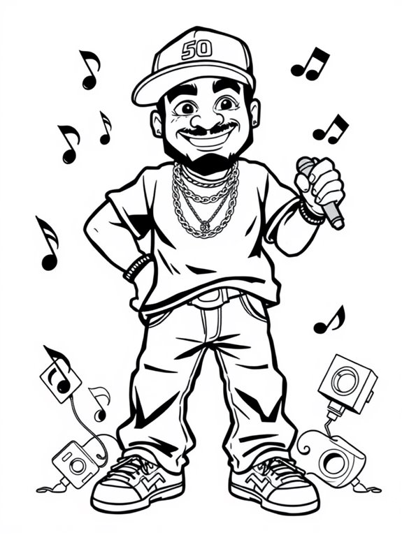 50 cent coloring page