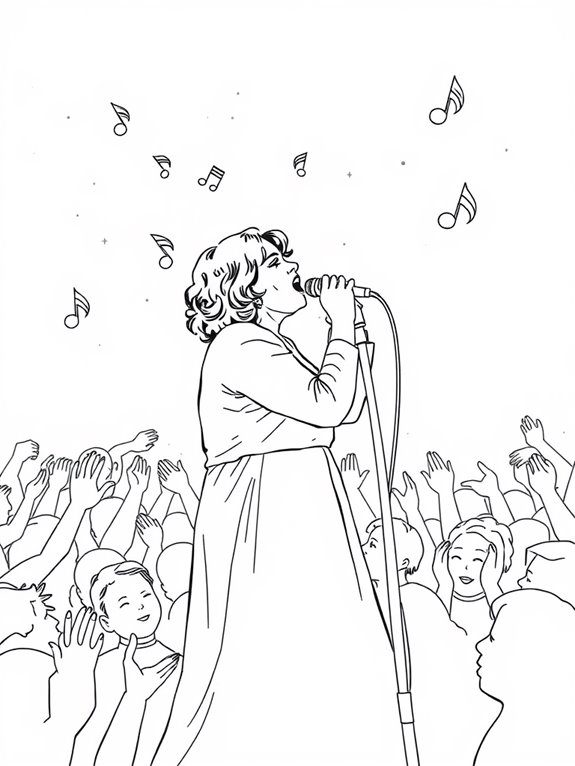 adele live performance illustration