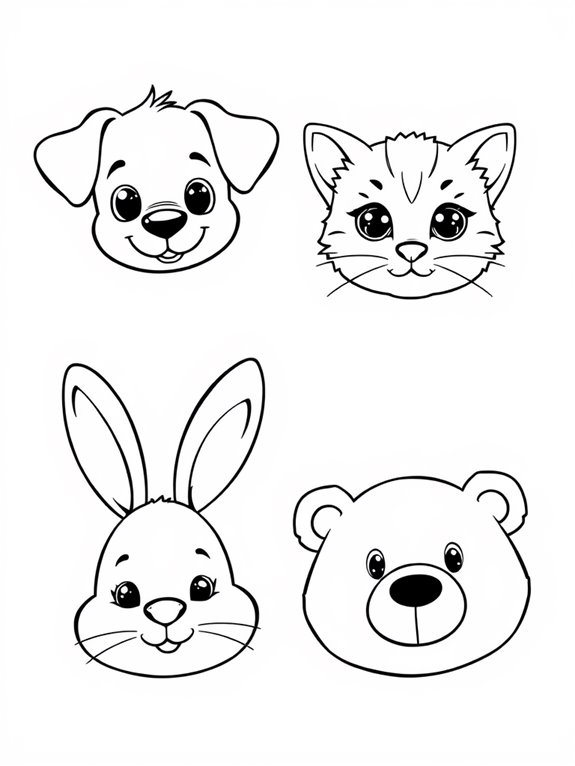 adorable animal face designs