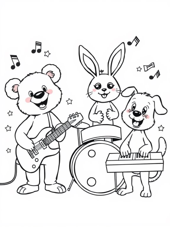 adorable animated music group