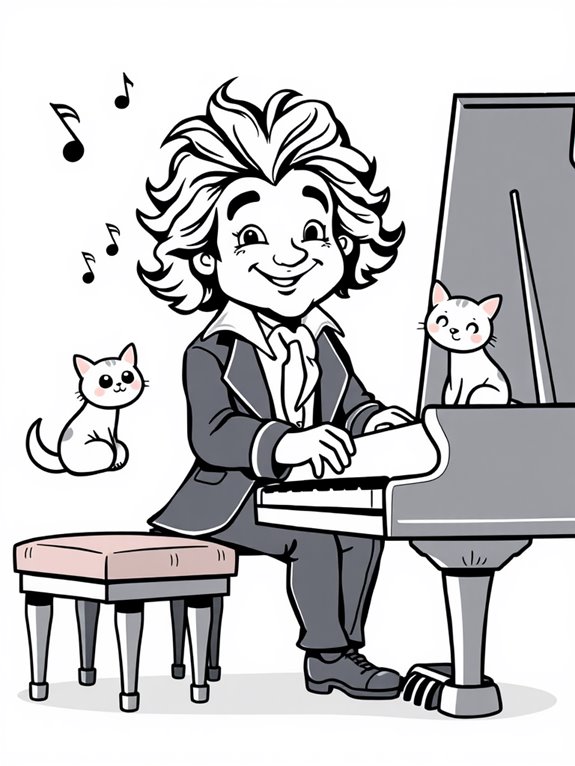 adorable beethoven piano scene