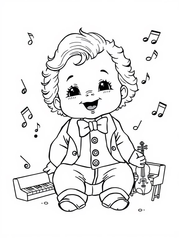 adorable brahms baby illustration