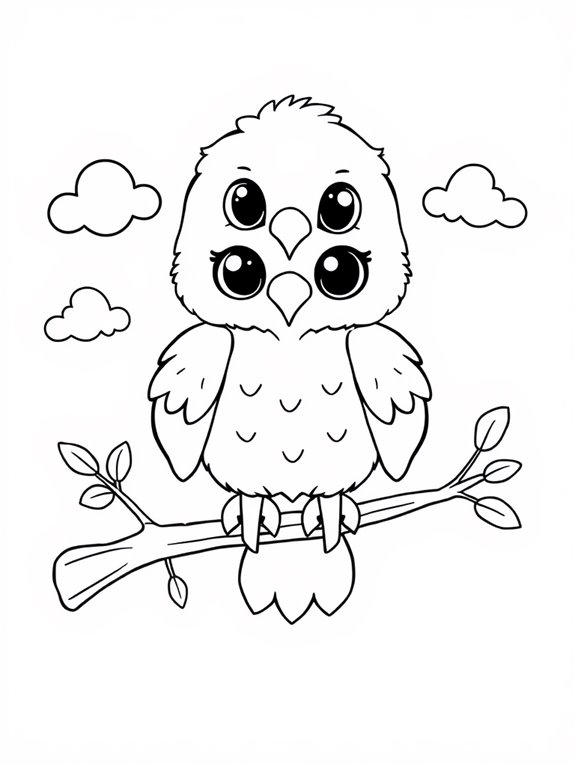 adorable eagle coloring activity