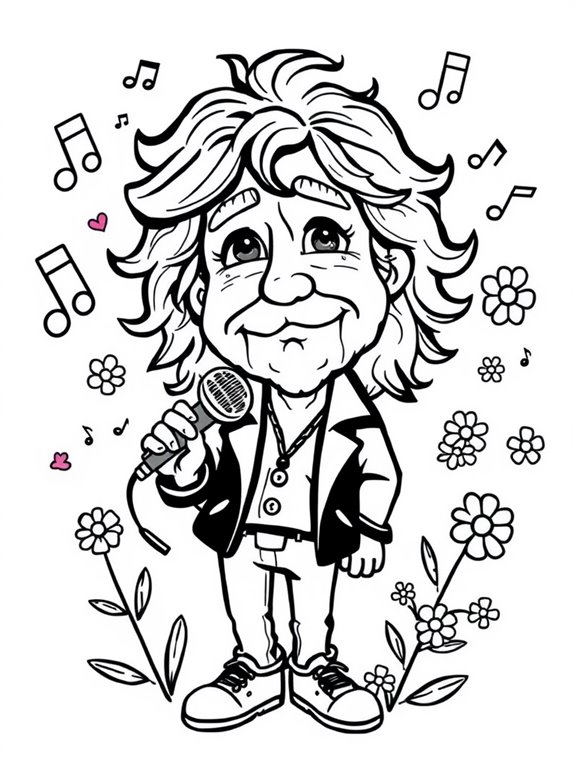 adorable robert plant illustration