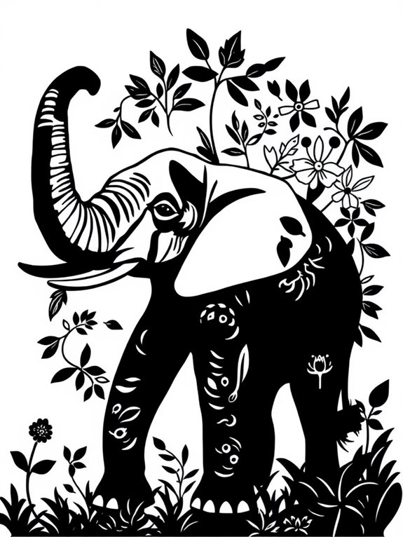 animal outline coloring page