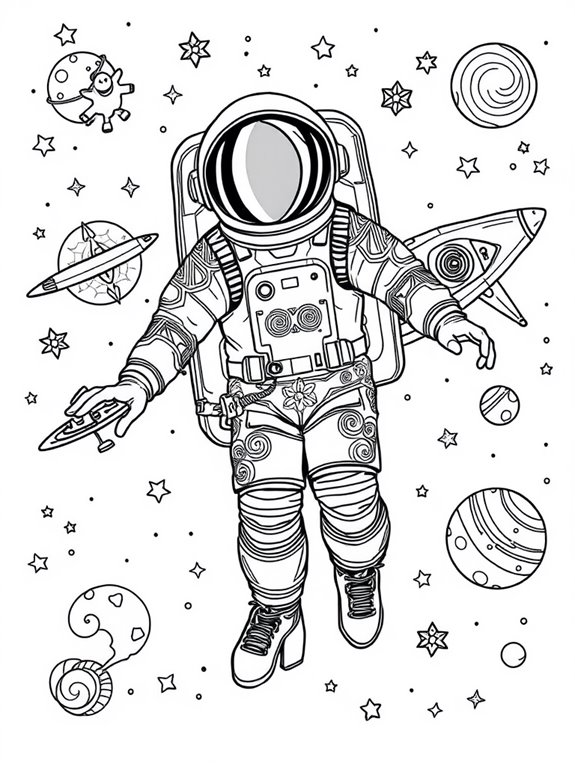 astronaut in outer space