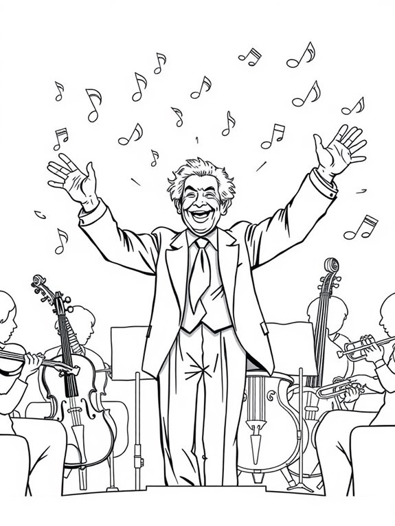 bernstein music coloring page