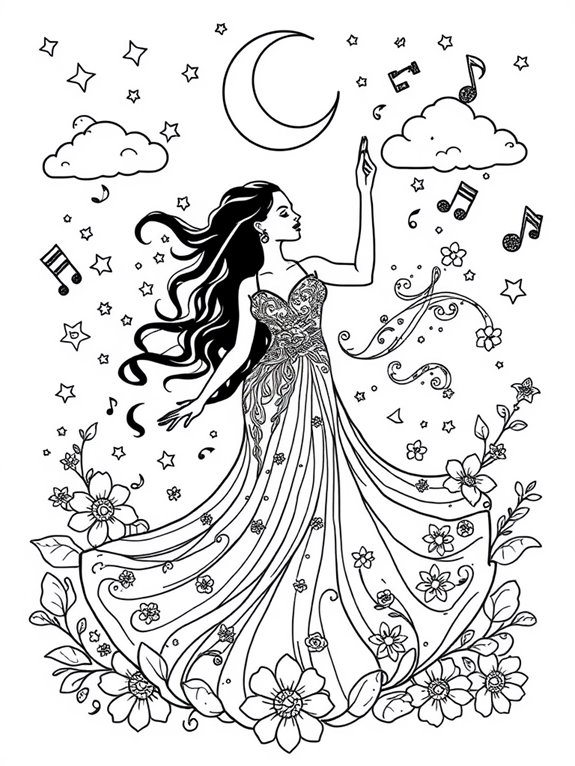 beyonc coloring page magic