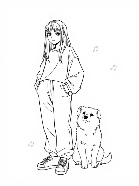 billie eilish coloring page