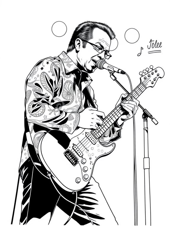 billy joel coloring page