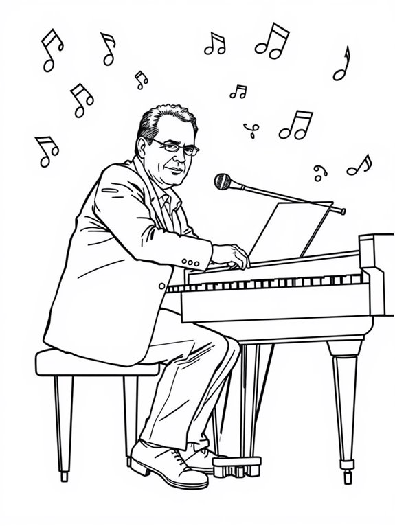 billy joel coloring page