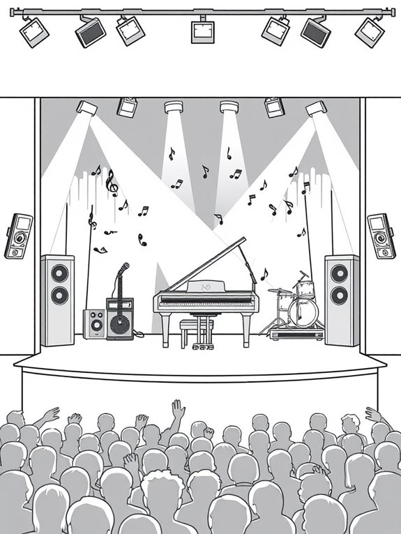 billy joel concert coloring page