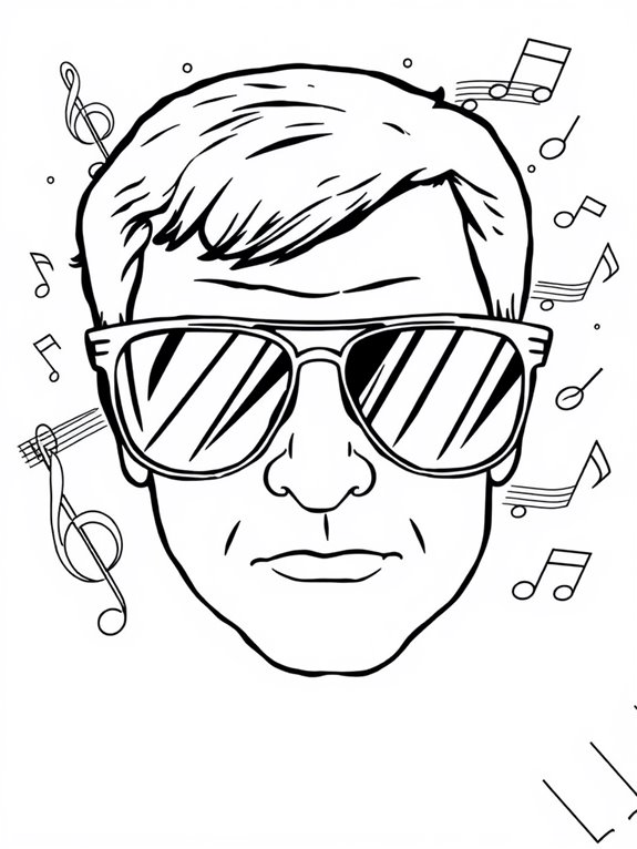 billy joel sunglasses art