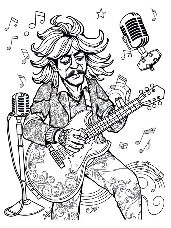 blues star coloring activity