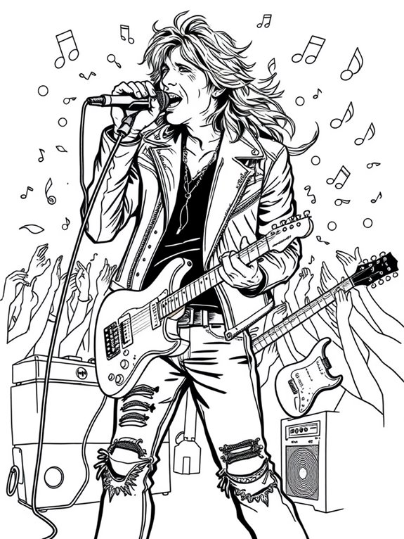 bon jovi coloring page