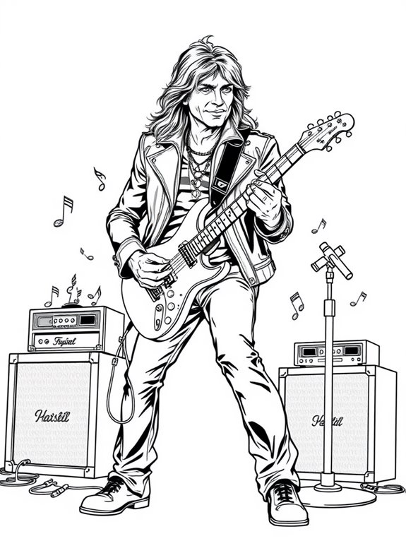 bon jovi coloring page