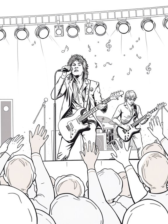 bon jovi concert coloring page