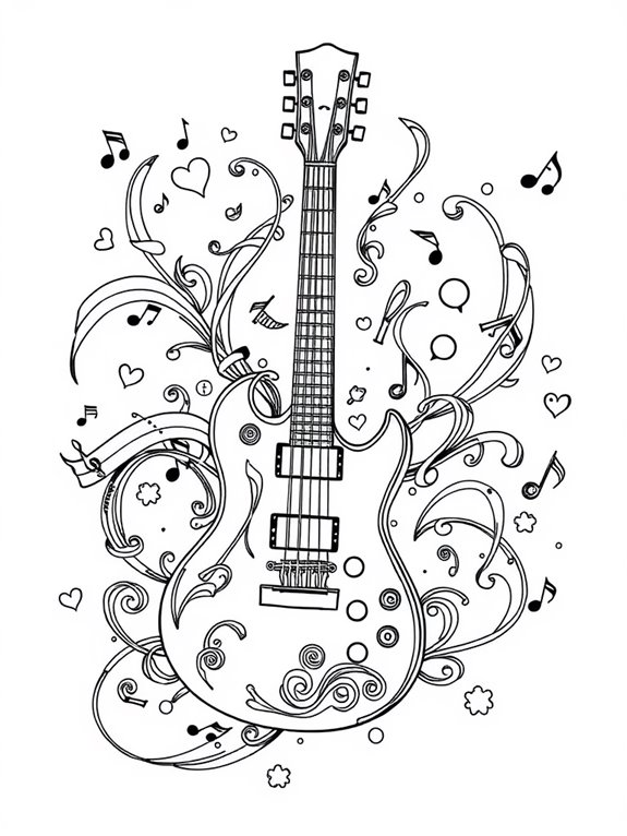 bon jovi music coloring page