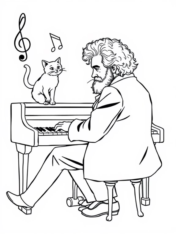 brahms music with cat