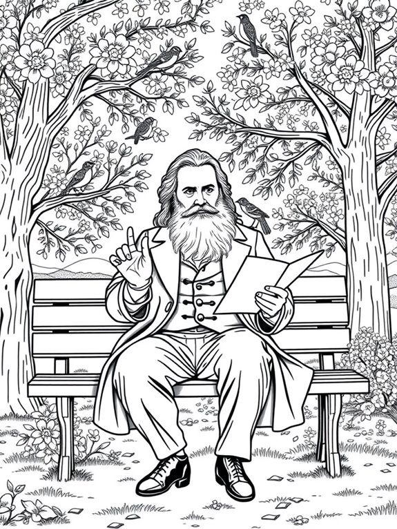 brahms themed coloring page