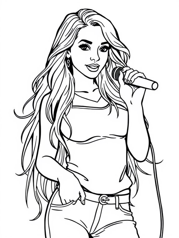 britney spears coloring page