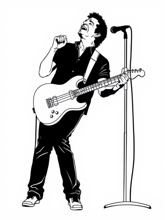 bruce springsteen coloring page