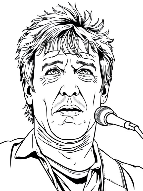 bruce springsteen coloring page