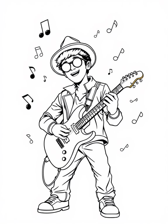 bruno mars coloring page