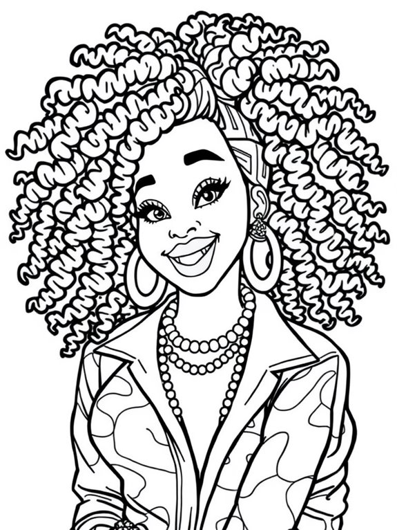 cardi b coloring page design