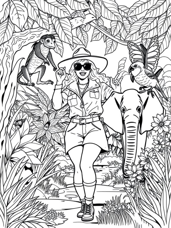 cardi b coloring page fun