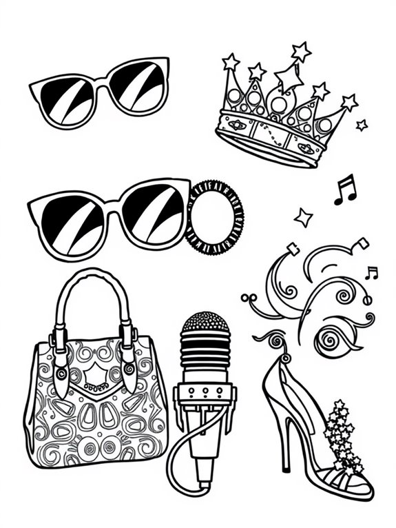 cardi b themed coloring page