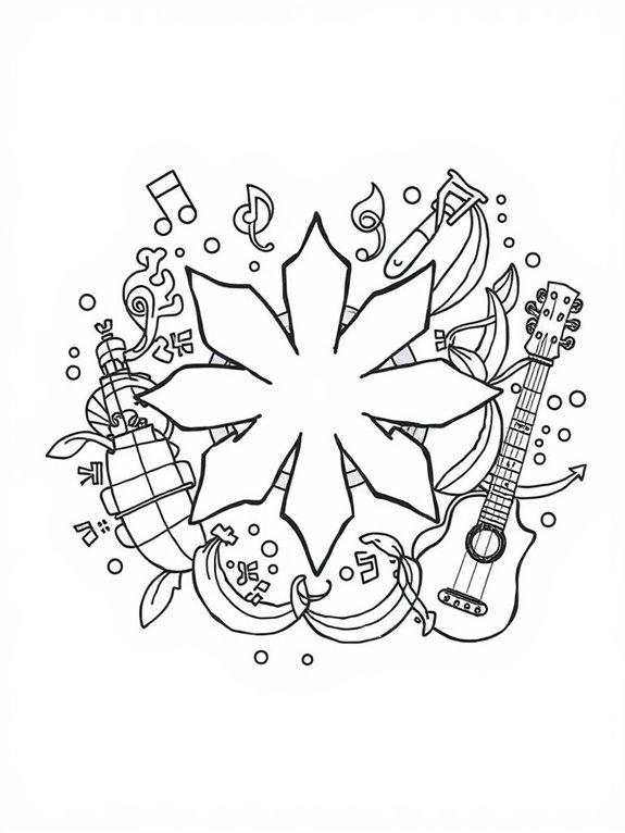 chili peppers coloring page