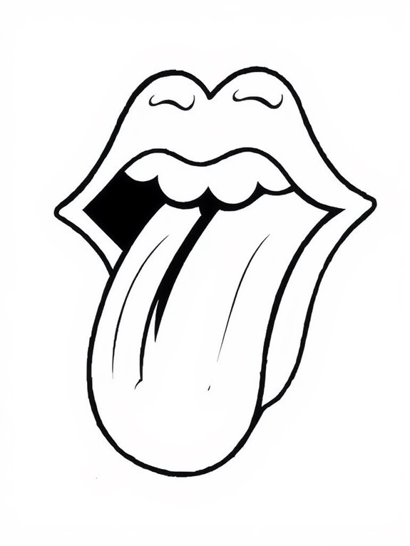 classic tongue logo design