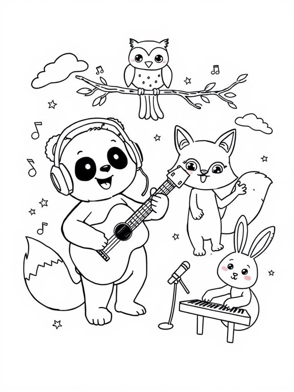 coldplay themed animal coloring