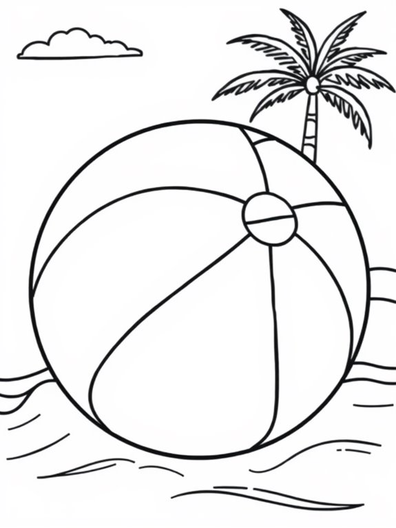 colorful beach ball illustration