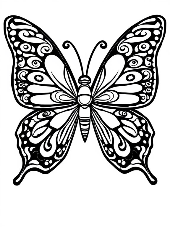 colorful butterfly art activity