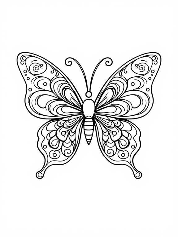 colorful butterfly art activity