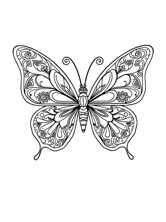 colorful butterfly soul design