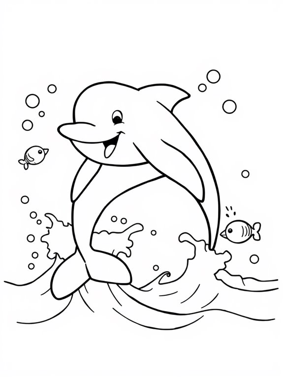 colorful dolphin fun activity