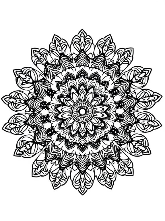 colorful mandala art activity