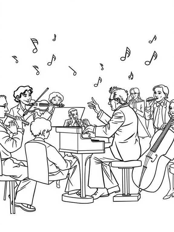 coloring page featuring bernstein