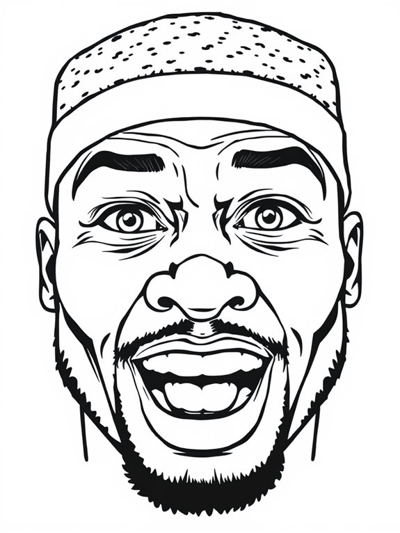 coloring page of 50 cent