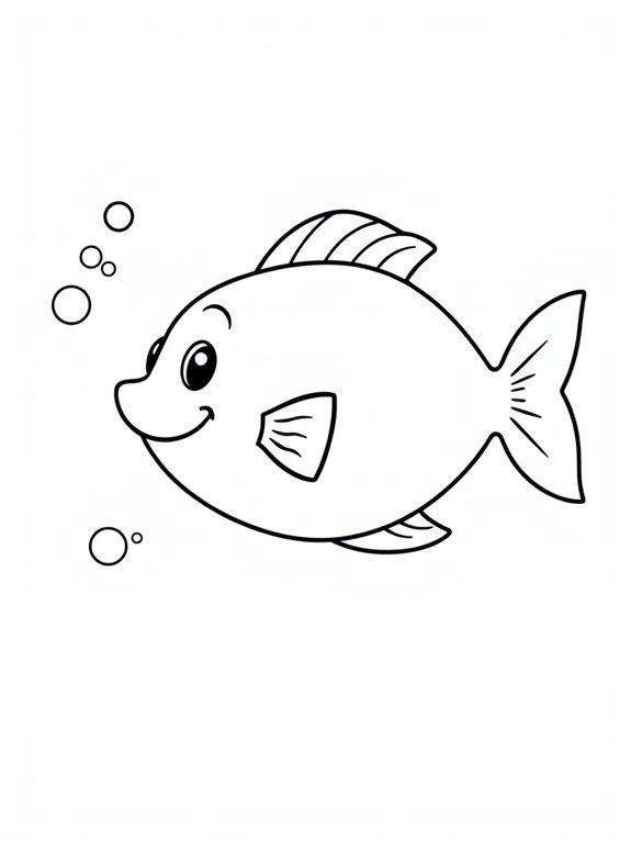 coloring page of fish