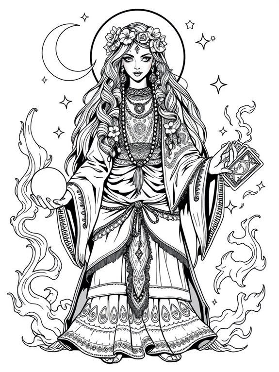 coloring page of gypsy