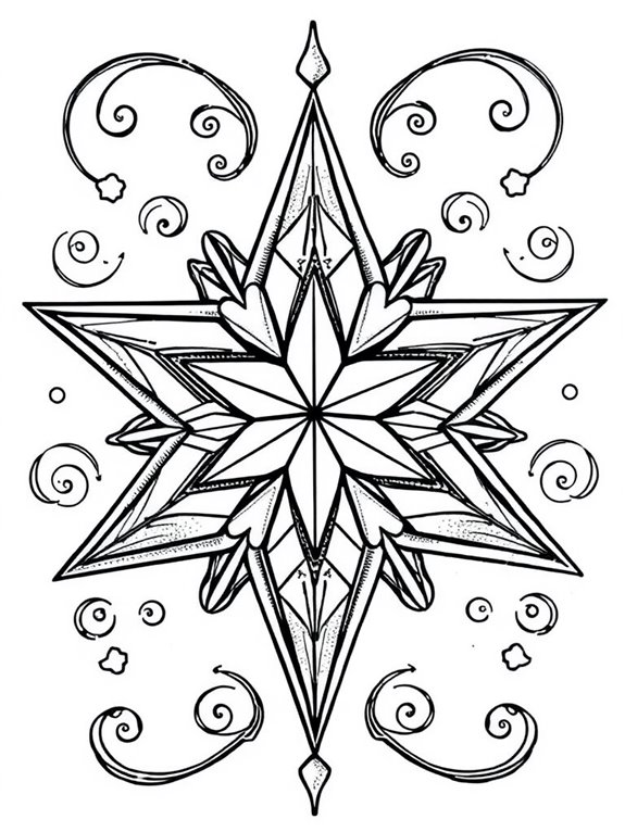 coloring page of star