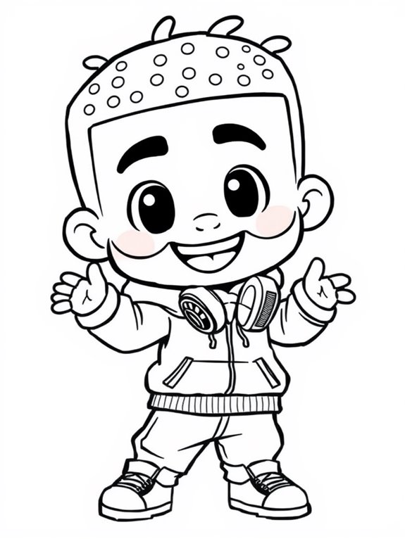 cute drake coloring page