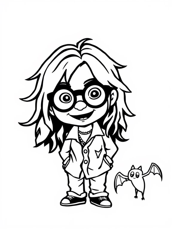 cute ozzy osbourne illustration