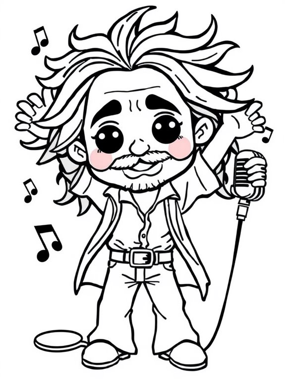 cute robert plant illustration