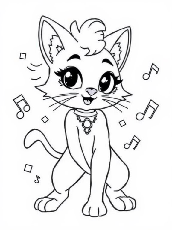 doja cat coloring page